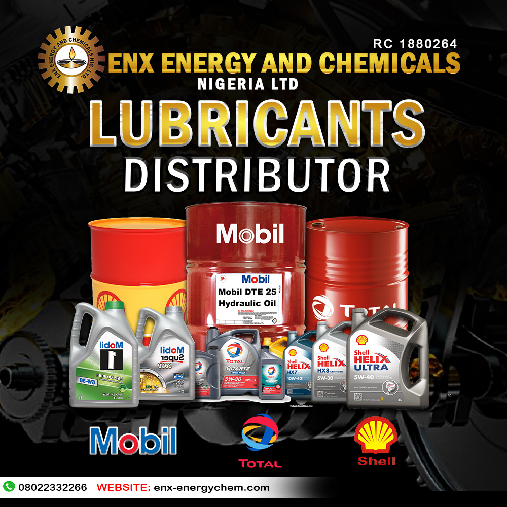 Industrial Lubricants Enx Energy And Chemicals Nigeria Ltd